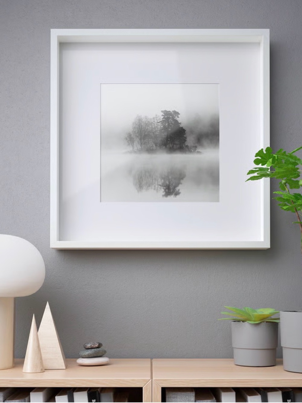 Like new! IKEA RIBBA Minimalist Art/Picture Frames - White -  20.5” x 20.5”